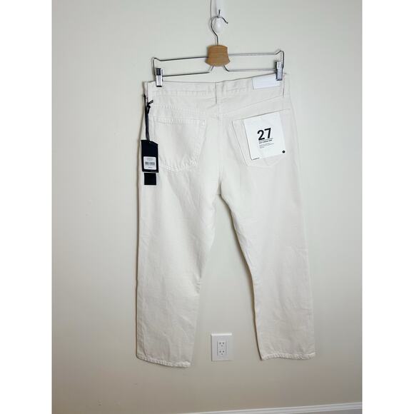 Re/Done Easy Straight Crop Vintage White Jeans Size 27 New - Picture 7 of 9